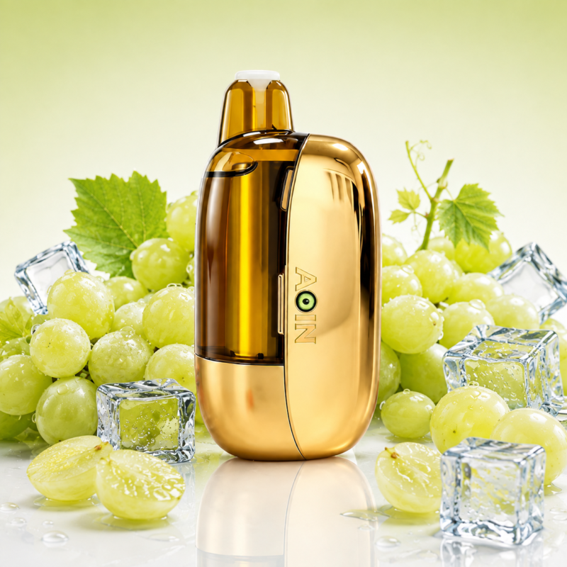 AOIN Grape Ice disposable vape | ciggie.online